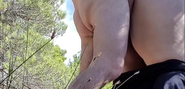  They fuck me in the forest and cum inside my pussy